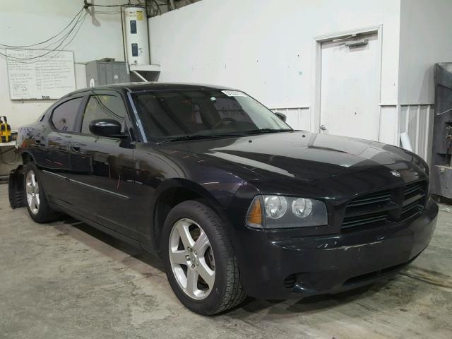 2B3LK43GX8H318370 - 2008 DODGE CHARGER BLACK photo 1