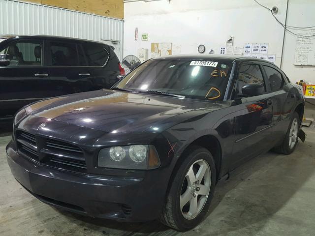 2B3LK43GX8H318370 - 2008 DODGE CHARGER BLACK photo 2