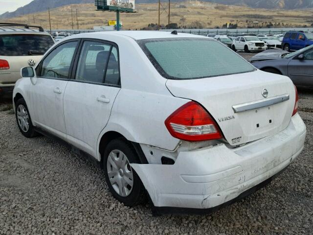 3N1BC1AP1AL433321 - 2010 NISSAN VERSA S WHITE photo 3