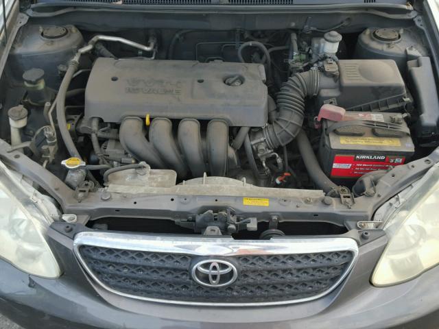 1NXBR32E65Z441586 - 2005 TOYOTA COROLLA CE GRAY photo 7