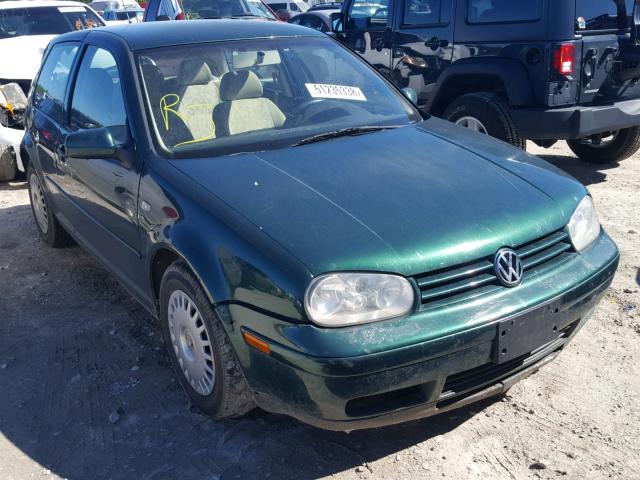 WVWBA21J2YW497442 - 2000 VOLKSWAGEN GOLF GL GREEN photo 1