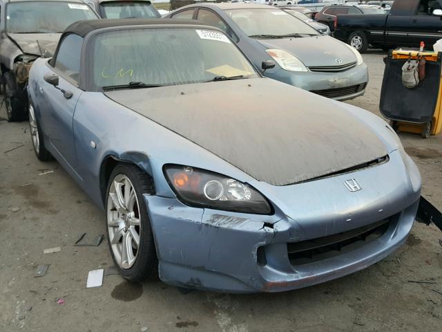 JHMAP21474T002215 - 2004 HONDA S2000 BLUE photo 1