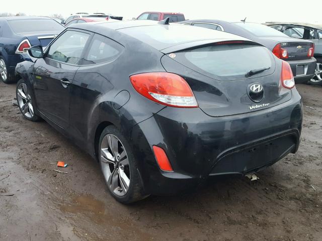 KMHTC6AD5CU064245 - 2012 HYUNDAI VELOSTER B BLACK photo 3