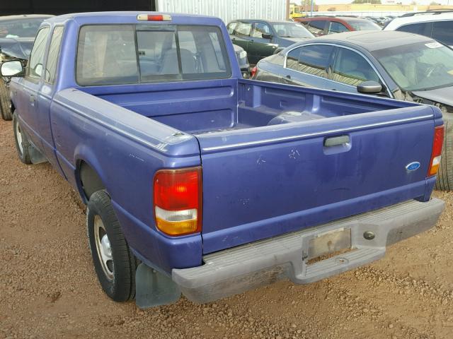 1FTCR14U4SPB19296 - 1995 FORD RANGER SUP BLUE photo 3