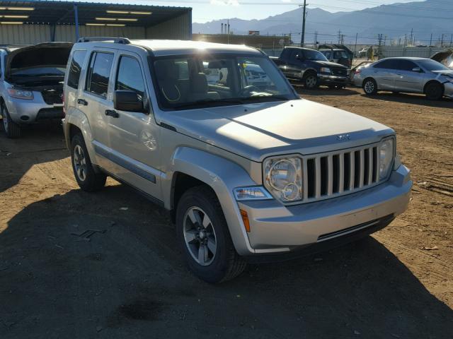 1J8GN28K38W143558 - 2008 JEEP LIBERTY SP SILVER photo 1