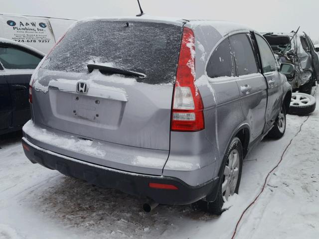 JHLRE48788C029471 - 2008 HONDA CR-V EXL SILVER photo 4