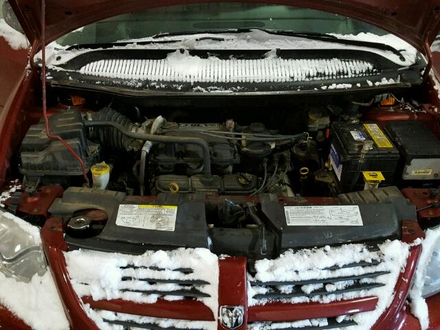 2D4GP44L17R234401 - 2007 DODGE GRAND CARA MAROON photo 7