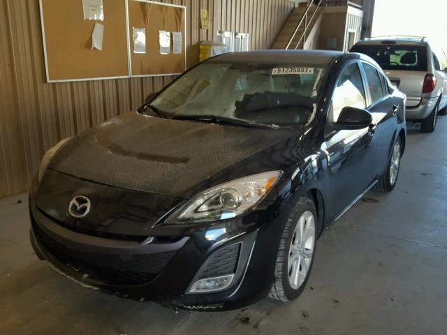 JM1BL1S57A1345617 - 2010 MAZDA 3 S BLACK photo 2