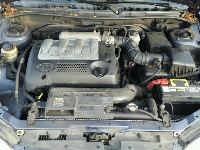 KNAFB121735253420 - 2003 KIA SPECTRA BA BLUE photo 7