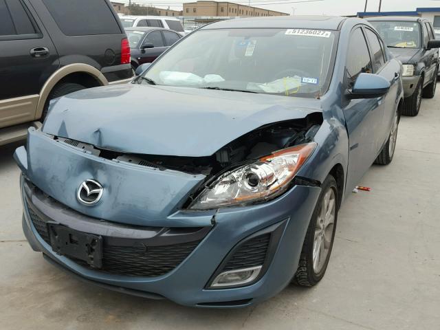 JM1BL1W53B1460260 - 2011 MAZDA 3 S BLUE photo 2