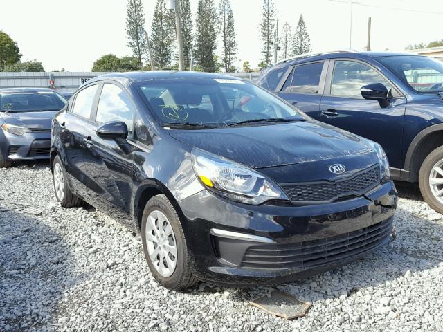 KNADM4A30H6070495 - 2017 KIA RIO LX BLACK photo 1