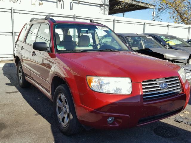 JF1SG63696H746387 - 2006 SUBARU FORESTER 2 RED photo 1