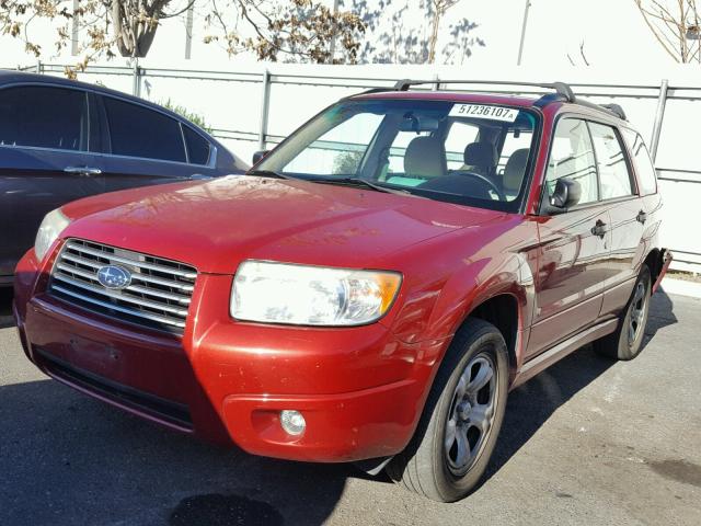 JF1SG63696H746387 - 2006 SUBARU FORESTER 2 RED photo 2