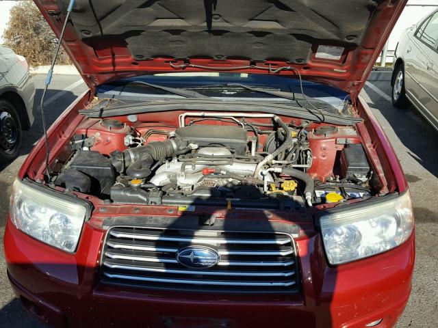 JF1SG63696H746387 - 2006 SUBARU FORESTER 2 RED photo 7