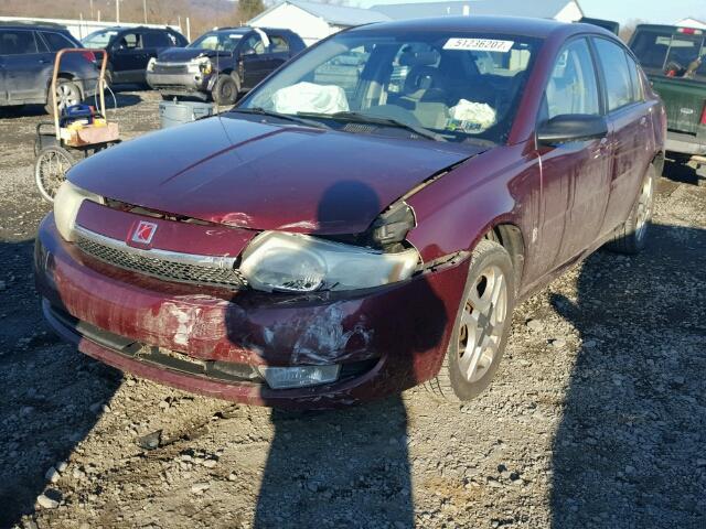 1G8AK52F33Z189881 - 2003 SATURN ION LEVEL RED photo 2