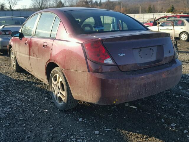 1G8AK52F33Z189881 - 2003 SATURN ION LEVEL RED photo 3