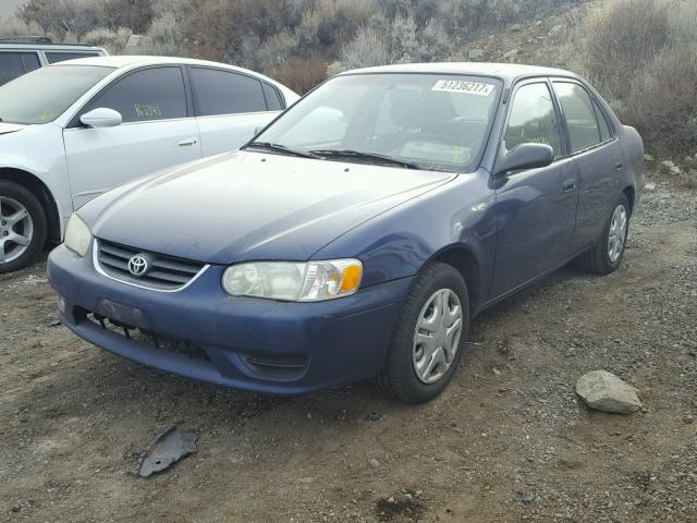 1NXBR12E62Z636216 - 2002 TOYOTA COROLLA CE BLUE photo 2