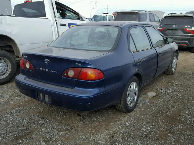 1NXBR12E62Z636216 - 2002 TOYOTA COROLLA CE BLUE photo 4