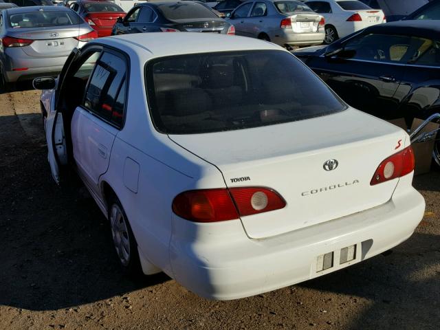 1NXBR12E31Z539649 - 2001 TOYOTA COROLLA CE WHITE photo 3