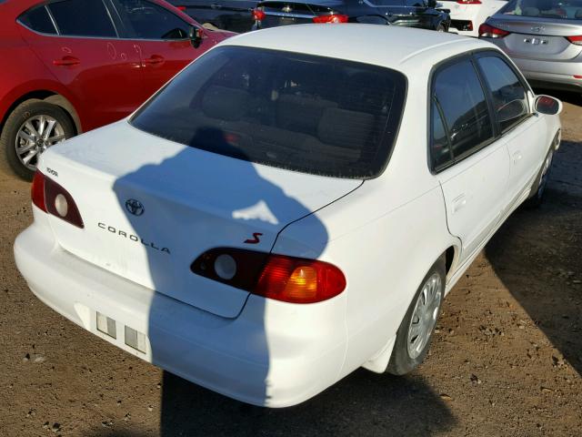 1NXBR12E31Z539649 - 2001 TOYOTA COROLLA CE WHITE photo 4