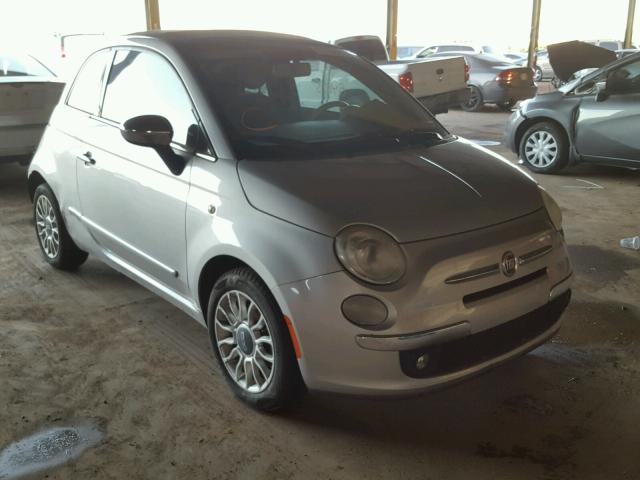 3C3CFFER6CT109113 - 2012 FIAT 500 LOUNGE SILVER photo 1