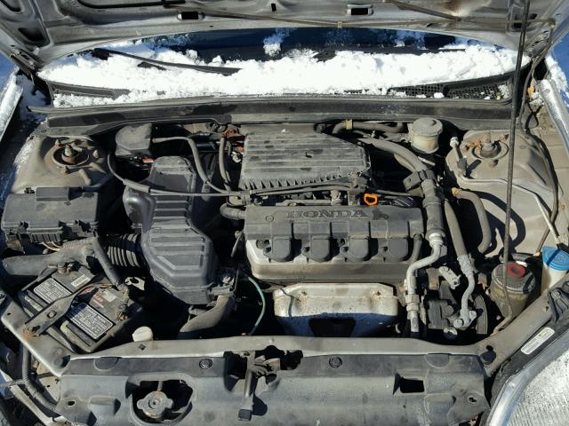 2HGES16632H530898 - 2002 HONDA CIVIC LX SILVER photo 7