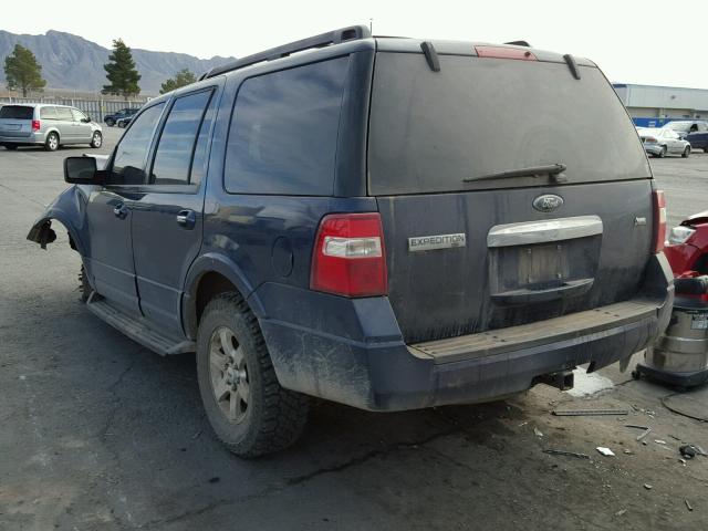 1FMFU16599LA13988 - 2009 FORD EXPEDITION BLUE photo 3