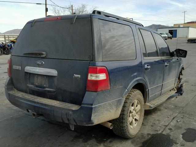 1FMFU16599LA13988 - 2009 FORD EXPEDITION BLUE photo 4