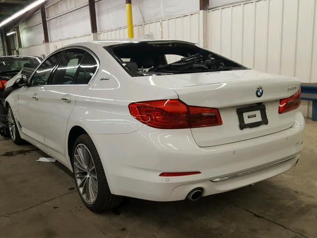 WBAJB1C59JG623859 - 2018 BMW 530XE WHITE photo 3