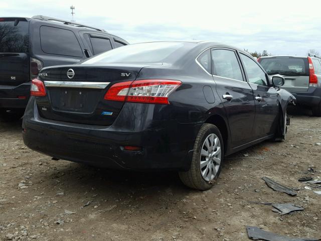 1N4AB7AP7DN910178 - 2013 NISSAN SENTRA S BLACK photo 4