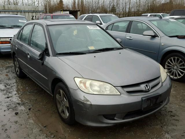 2HGES25864H520068 - 2004 HONDA CIVIC EX GRAY photo 1