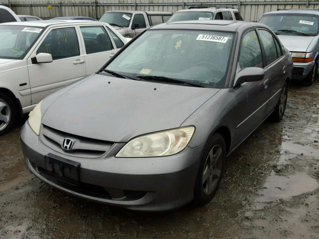 2HGES25864H520068 - 2004 HONDA CIVIC EX GRAY photo 2