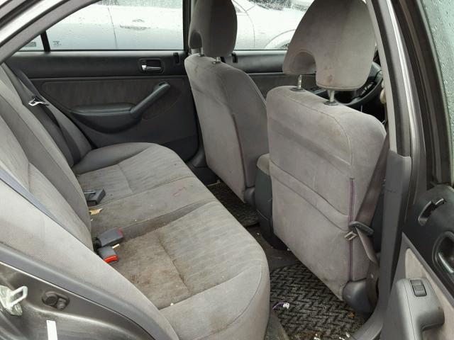 2HGES25864H520068 - 2004 HONDA CIVIC EX GRAY photo 6