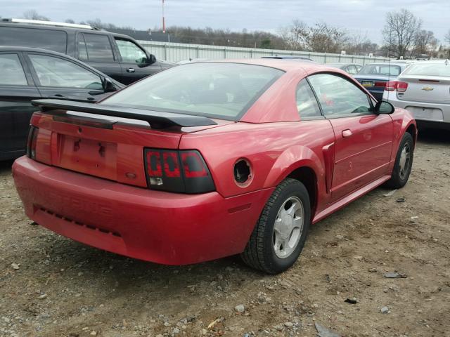 1FAFP404X1F154929 - 2001 FORD MUSTANG RED photo 4