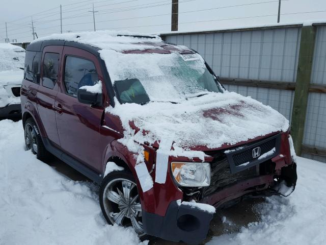 5J6YH28796L003344 - 2006 HONDA ELEMENT EX MAROON photo 1