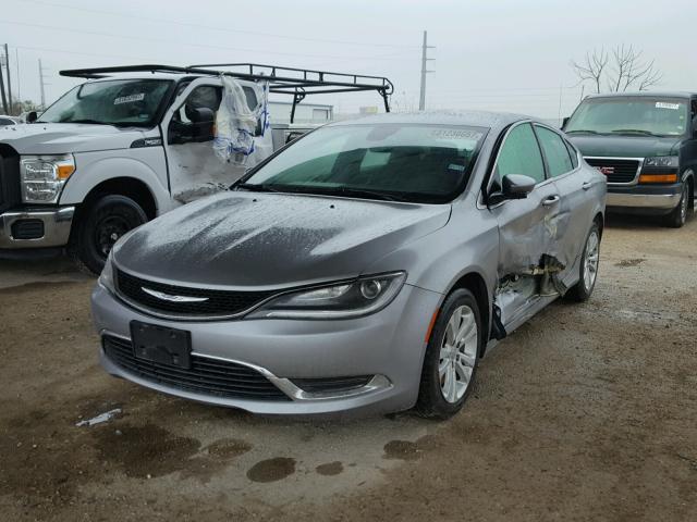 1C3CCCAG2FN759721 - 2015 CHRYSLER 200 LIMITE GRAY photo 2