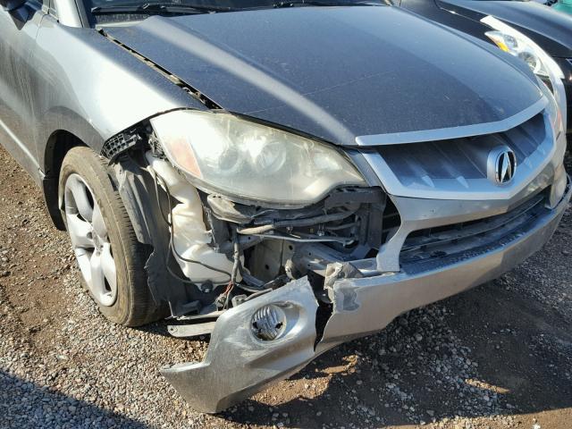 5J8TB18268A002846 - 2008 ACURA RDX CHARCOAL photo 9