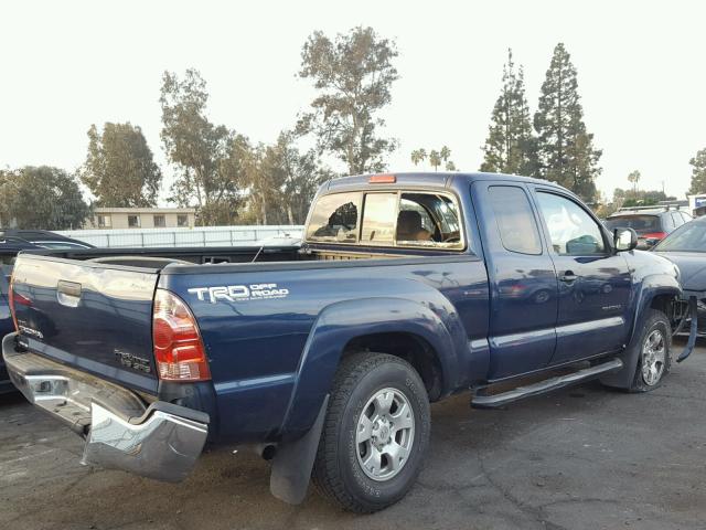 5TETU62N55Z024606 - 2005 TOYOTA TACOMA PRE BLUE photo 4