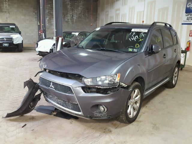 JA4JT4AX4AZ008446 - 2010 MITSUBISHI OUTLANDER GRAY photo 2