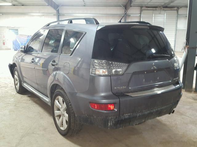 JA4JT4AX4AZ008446 - 2010 MITSUBISHI OUTLANDER GRAY photo 3