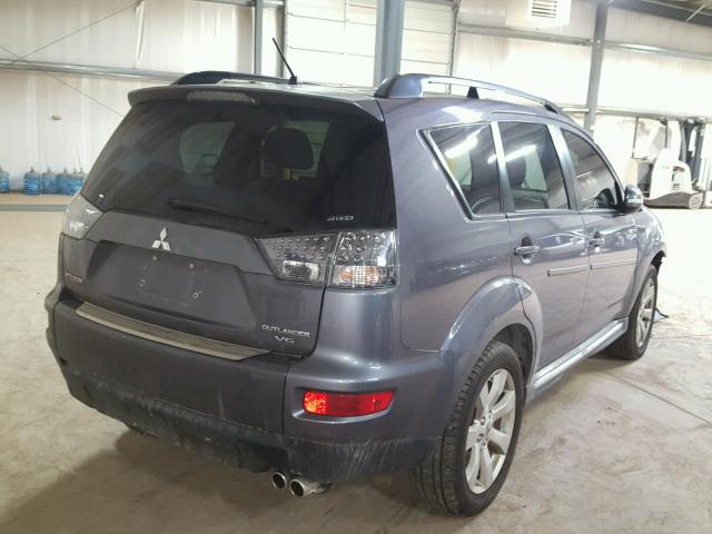 JA4JT4AX4AZ008446 - 2010 MITSUBISHI OUTLANDER GRAY photo 4