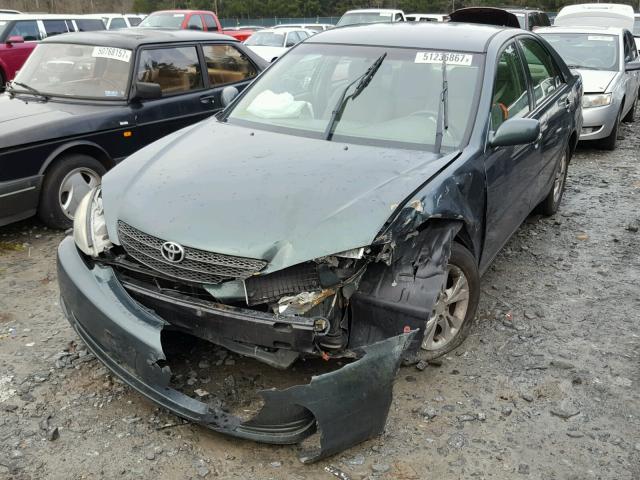 4T1BF30K04U076662 - 2004 TOYOTA CAMRY LE მწვანე ფოტო 2