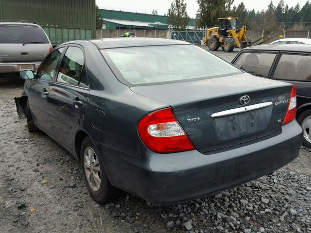 4T1BF30K04U076662 - 2004 TOYOTA CAMRY LE მწვანე ფოტო 3