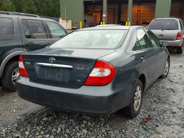 4T1BF30K04U076662 - 2004 TOYOTA CAMRY LE მწვანე ფოტო 4