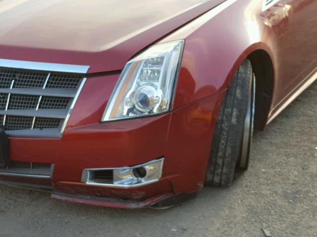 1G6DM5EG1A0110990 - 2010 CADILLAC CTS PERFOR RED photo 10