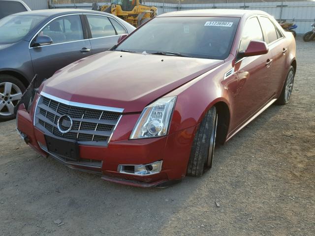 1G6DM5EG1A0110990 - 2010 CADILLAC CTS PERFOR RED photo 2