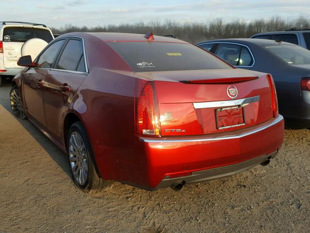 1G6DM5EG1A0110990 - 2010 CADILLAC CTS PERFOR RED photo 3