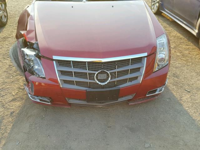 1G6DM5EG1A0110990 - 2010 CADILLAC CTS PERFOR RED photo 7