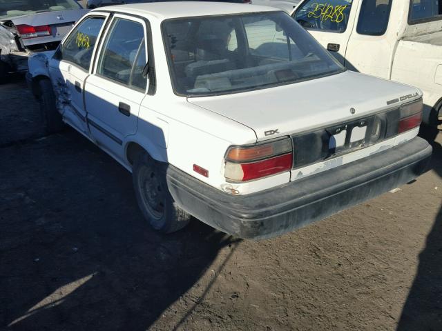 1NXAE94A0LZ113730 - 1990 TOYOTA COROLLA DL WHITE photo 3