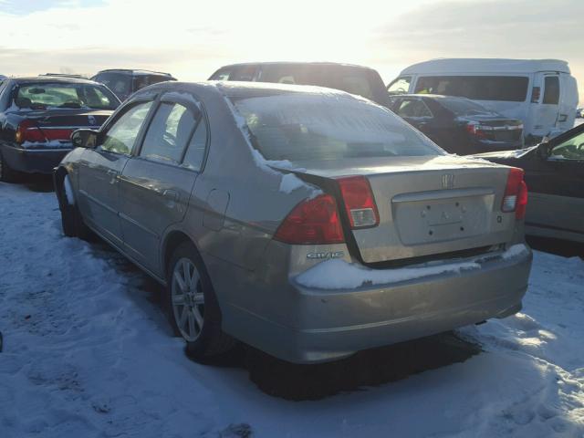 2HGES16595H501059 - 2005 HONDA CIVIC LX TAN photo 3